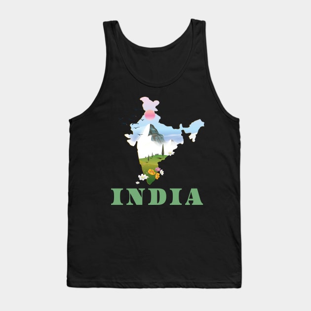 India Tank Top by nickemporium1